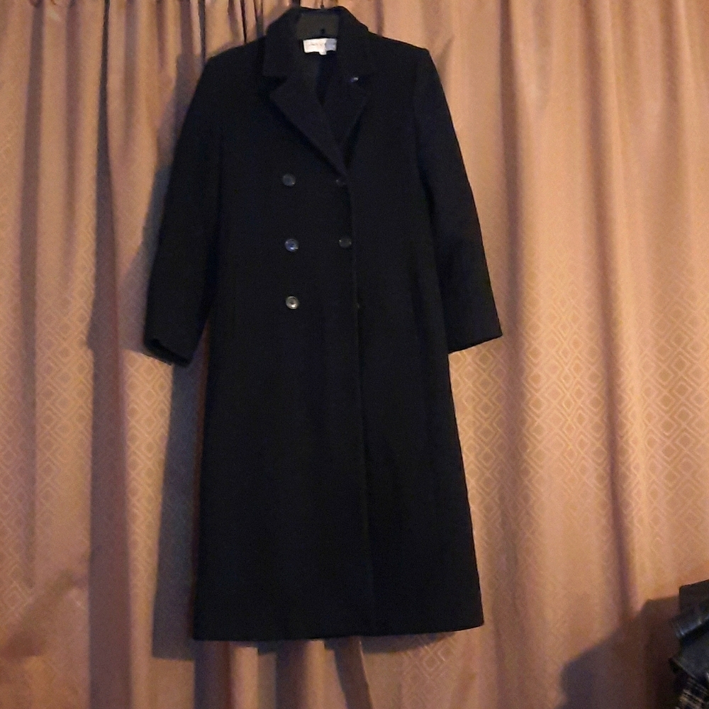 Jones New York black winter dress coat